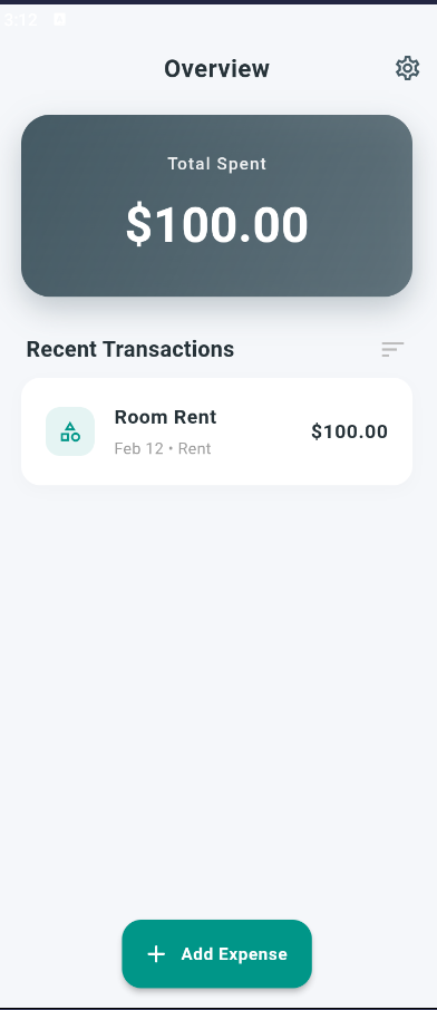 Dashboard with Transaction